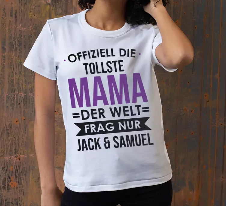Muttertag T Shirt Personalisiert - TenStickers