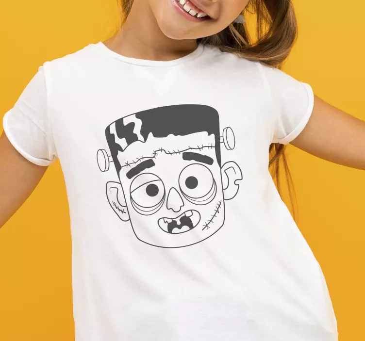 Kinder T Shirt Halloween Frankestein - TenStickers