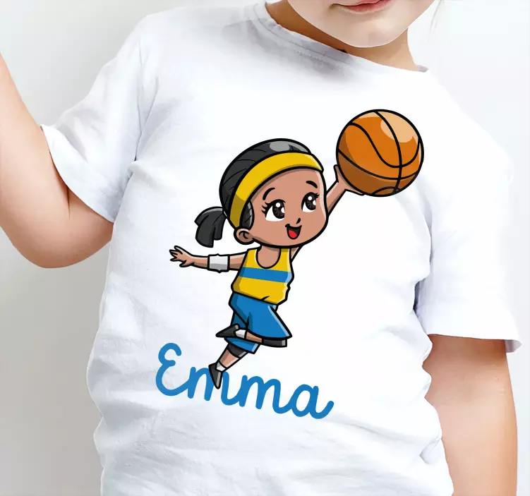 T-Shirts mit Namen Mädchen basketballspieler - TenStickers