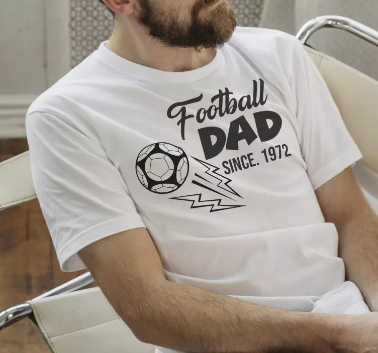 T Shirt Vatertag Fußball papa - TenStickers