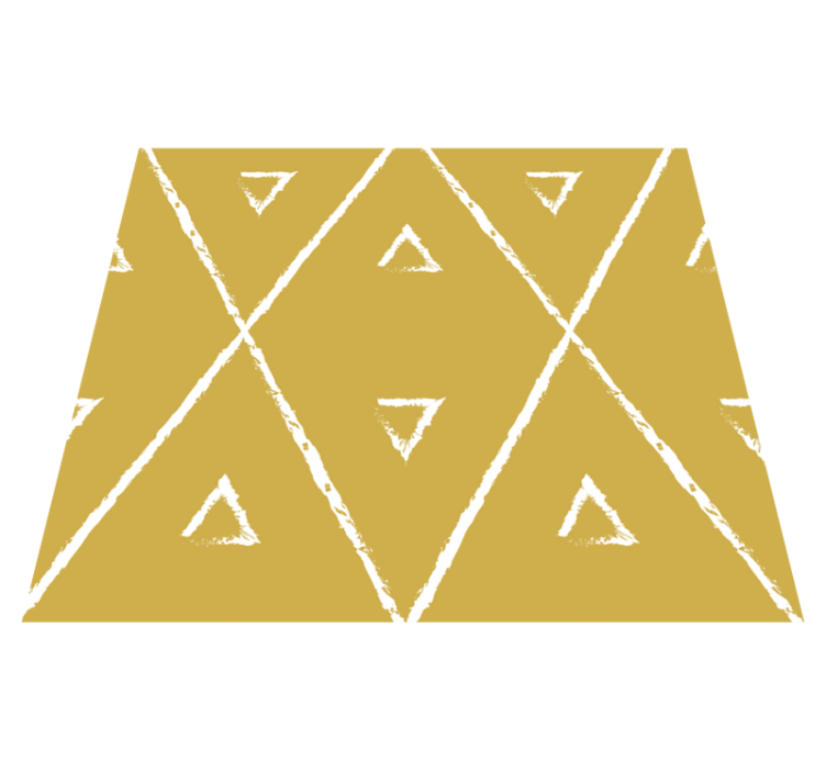 Vinyl Teppich gelb geometrisches rautenmuster - TenStickers