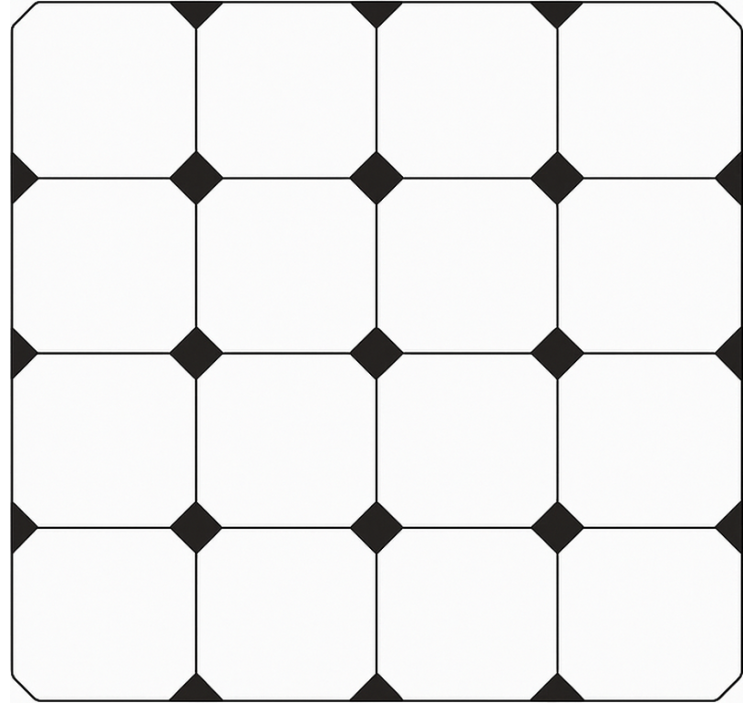 Vinyl Teppich Küche karierter rautendruck - TenStickers