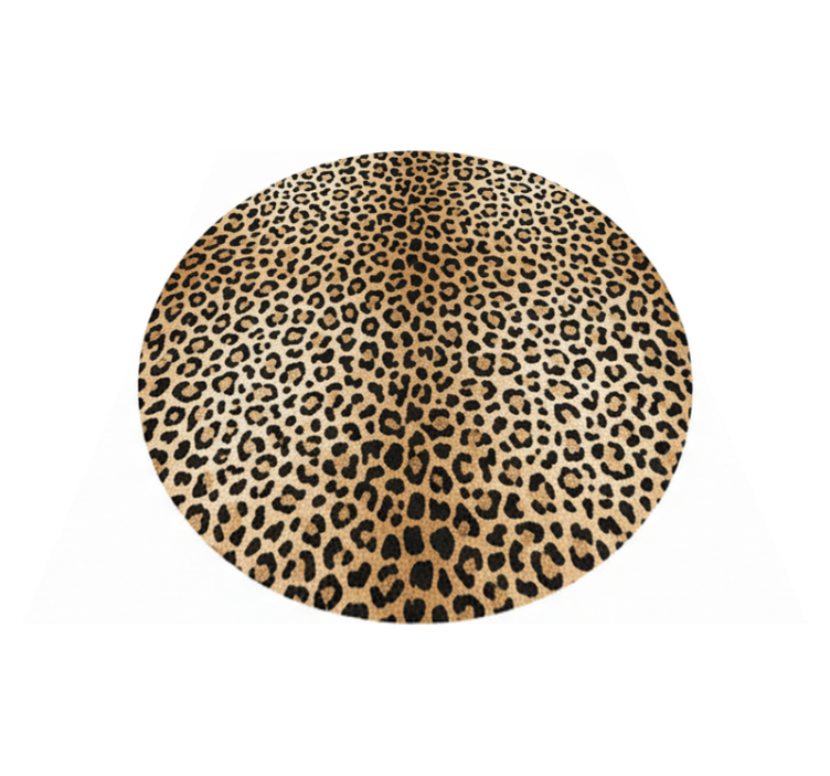 Vinyl teppich wohnzimmer im pantherdruck - TenStickers