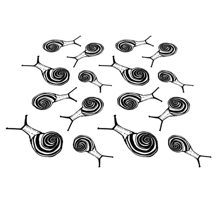 Vinyl teppich tiere schnecken set - TenStickers