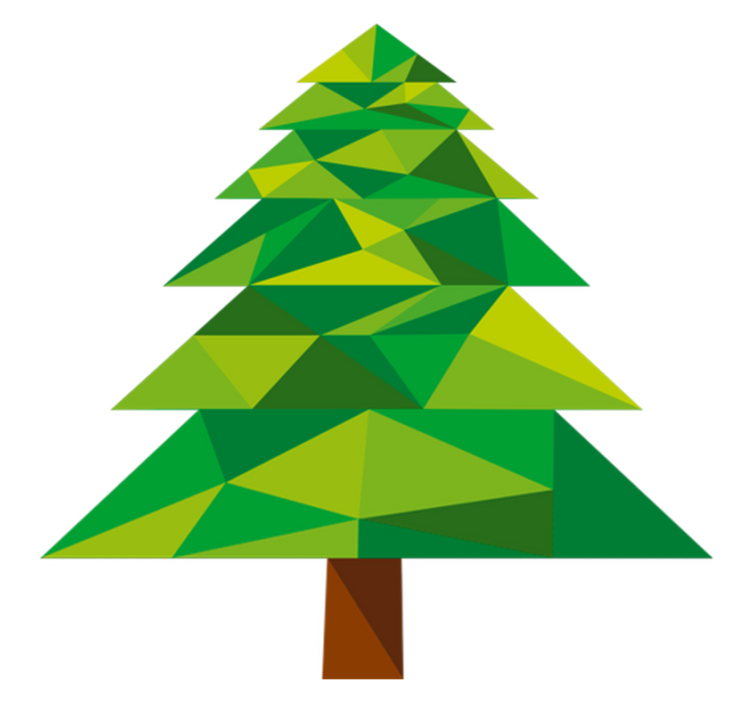 Vinyl teppich weihnachten pino polygonal - TenStickers