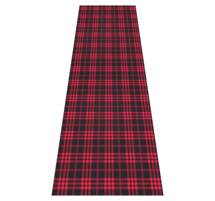 Vinyl teppich weihnachten im weihnachts-tartan-muster - TenStickers