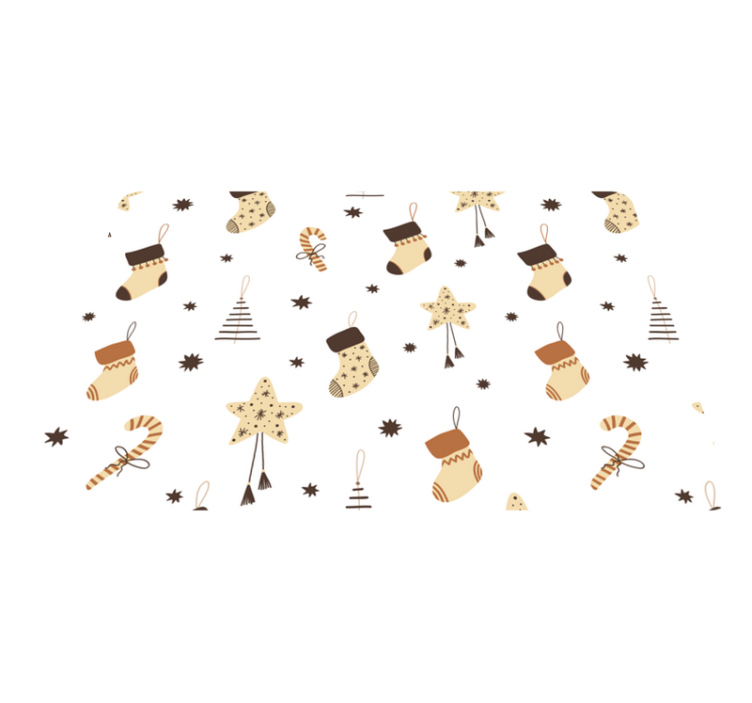 Vinyl teppich weihnachten glitzerndes geschenke-muster - TenStickers