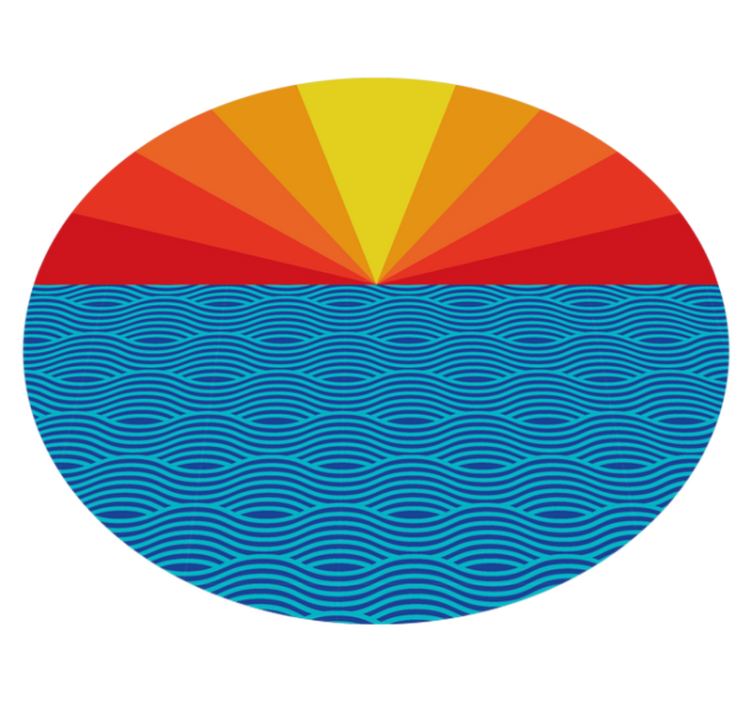 Vinyl teppich schlafzimmer im vintage sonnenuntergang - TenStickers