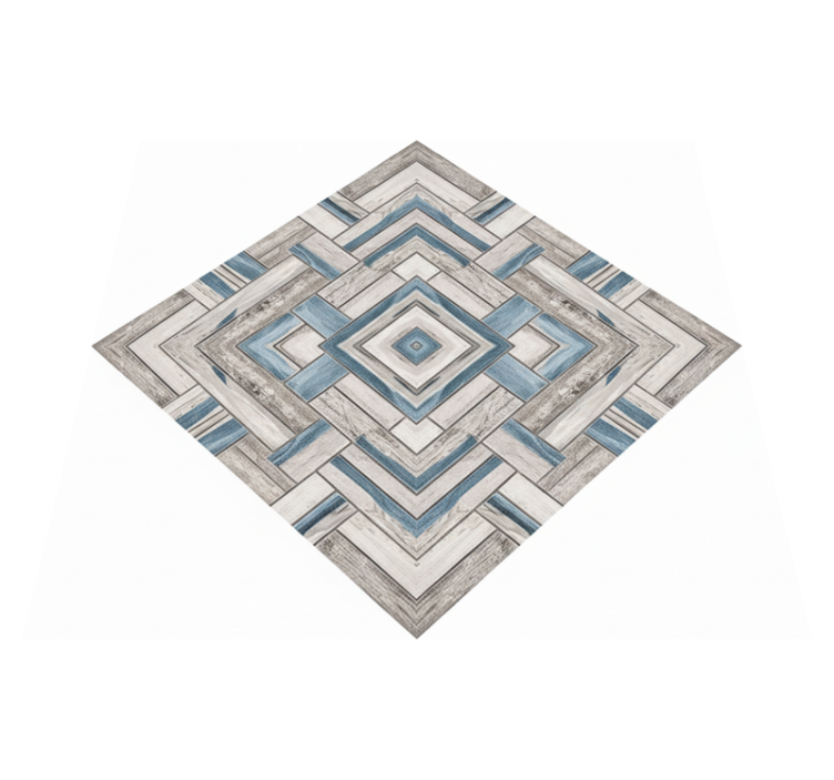 Vinyl teppich wohnzimmer rustikale holzfliesen - TenStickers