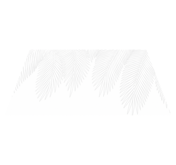 Vinyl teppich schlafzimmer neutral palmenmuster - TenStickers