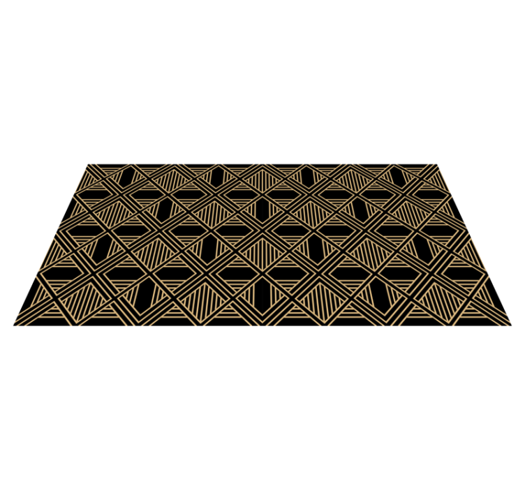 Vinyl teppich geometrisch im art deco gatsby stil - TenStickers