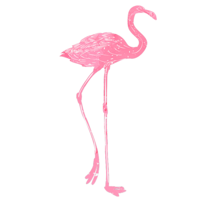 Vinyl teppich schlafzimmer aquarell flamenco - TenStickers