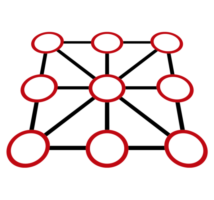 Vinyl teppich spiele mit drei in einer reihe - TenStickers