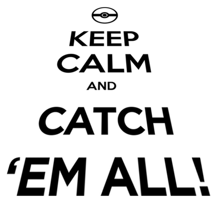 Vinyl teppich spiele vinilo pokémon bleib ruhig - TenStickers