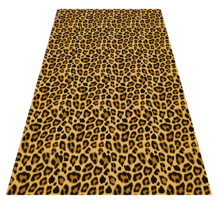 Vinylteppich Animal Print akzentbereich mit leopardenmuster - TenStickers