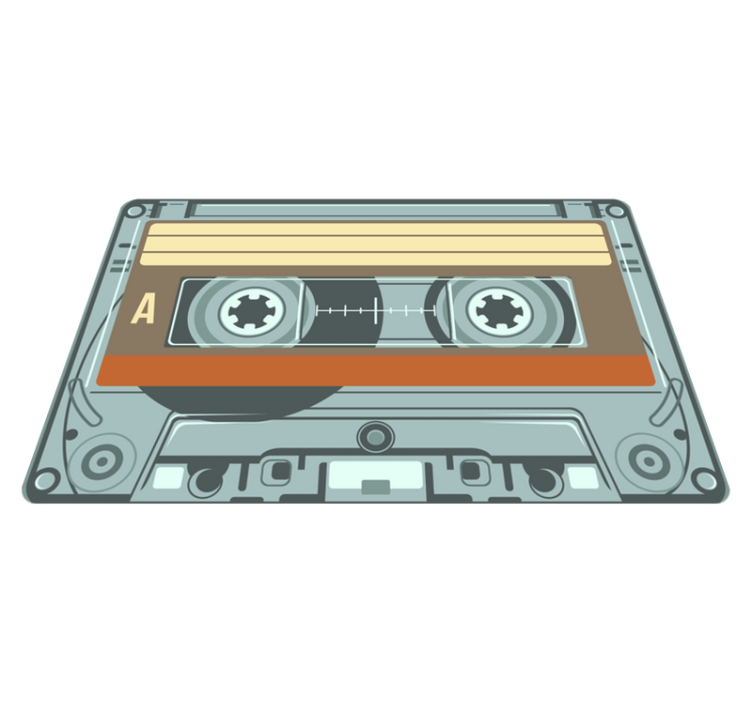Radio-kassette vintage vinyl teppich - TenStickers