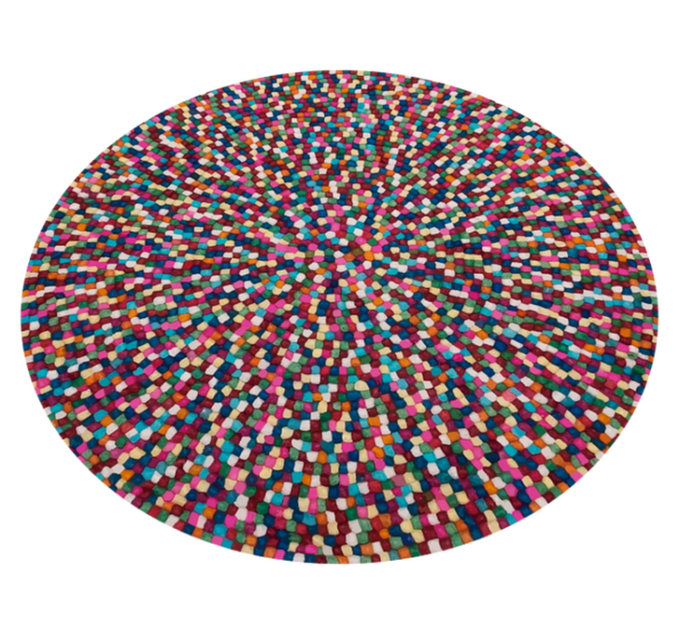 Mosaikflecken Mosaik Vinyl Teppich bunt - TenStickers