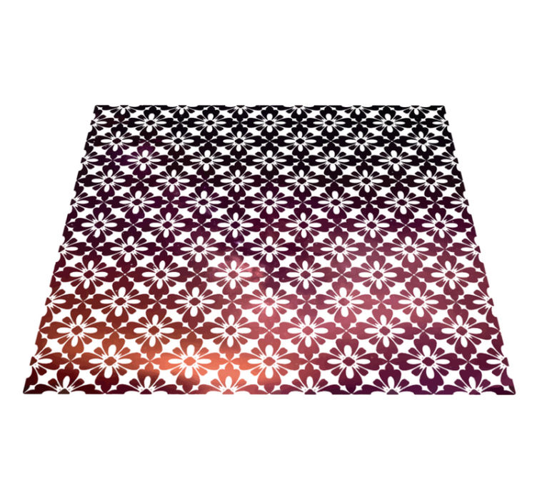 Vinyl Teppich Pflanzen blumen-ombré - TenStickers