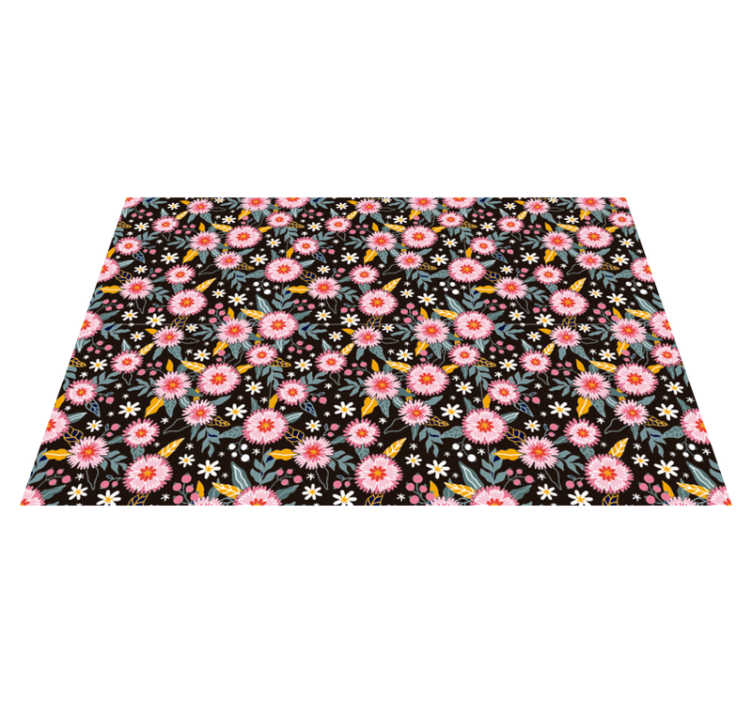 Vinyl Teppich Blumen blumenmotivdetail - TenStickers