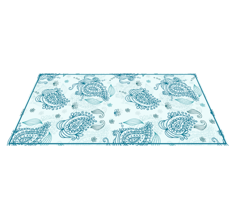 Vinyl Teppich Mandala mandala paisley harmonie - TenStickers