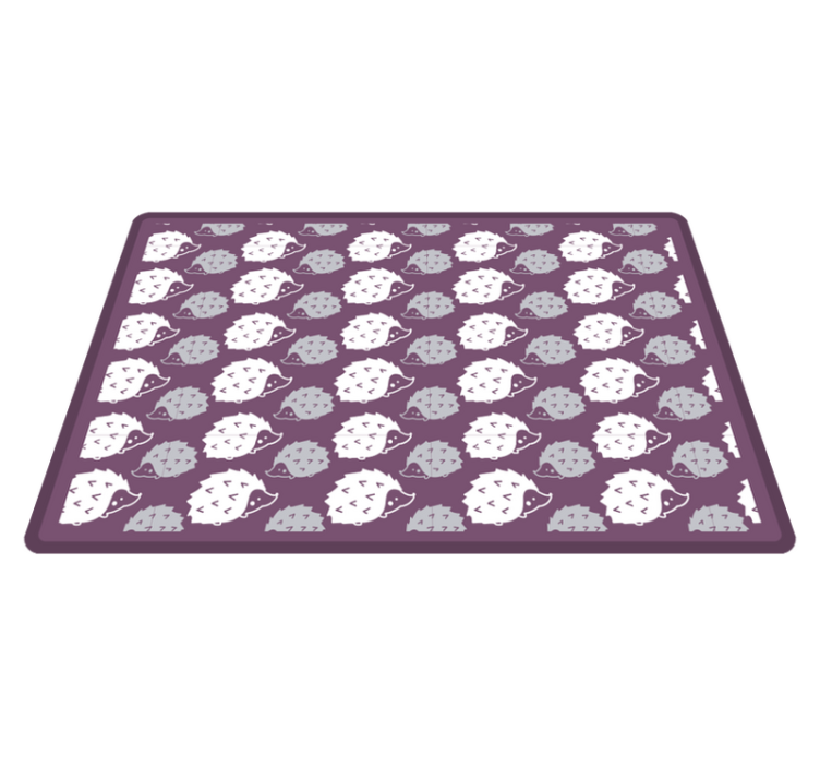 Vinyl Teppich Kinder cartoon-igel - TenStickers