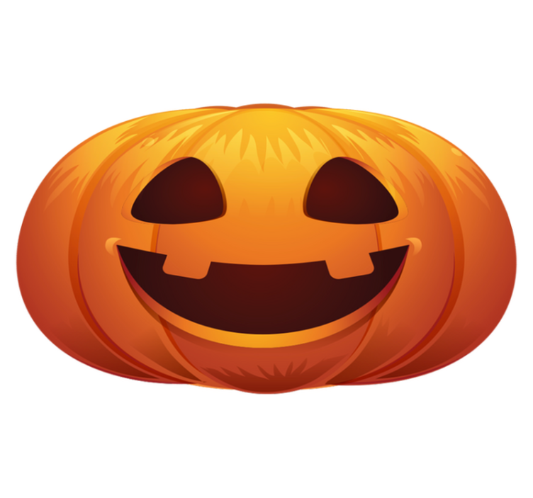 Vinyl Teppich Halloween kürbisgesicht - TenStickers