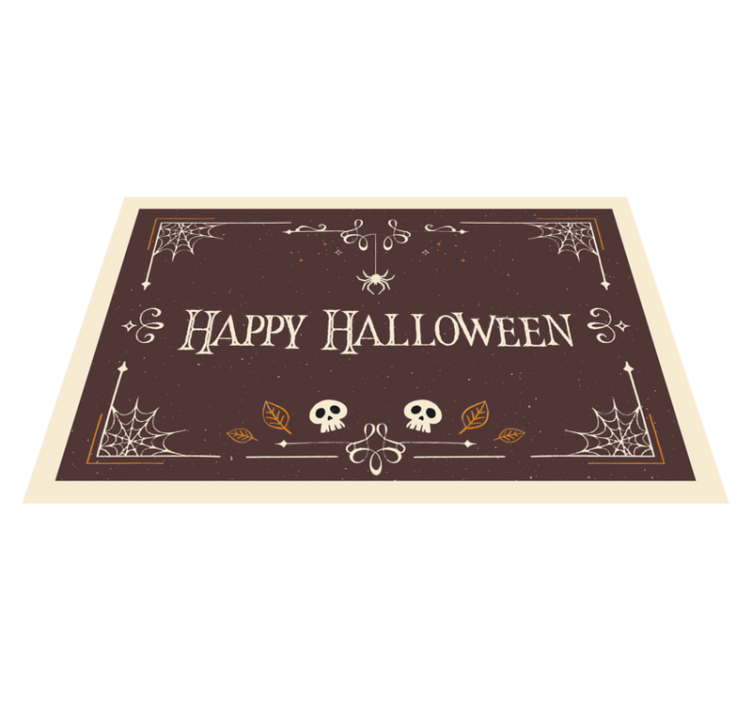 Vinyl Teppich Halloween thema der halloweenfeier - TenStickers