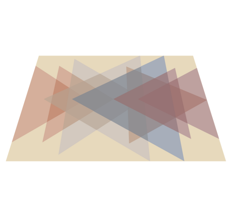 Vinyl Teppich geometrisch geometrische Überlappung - TenStickers