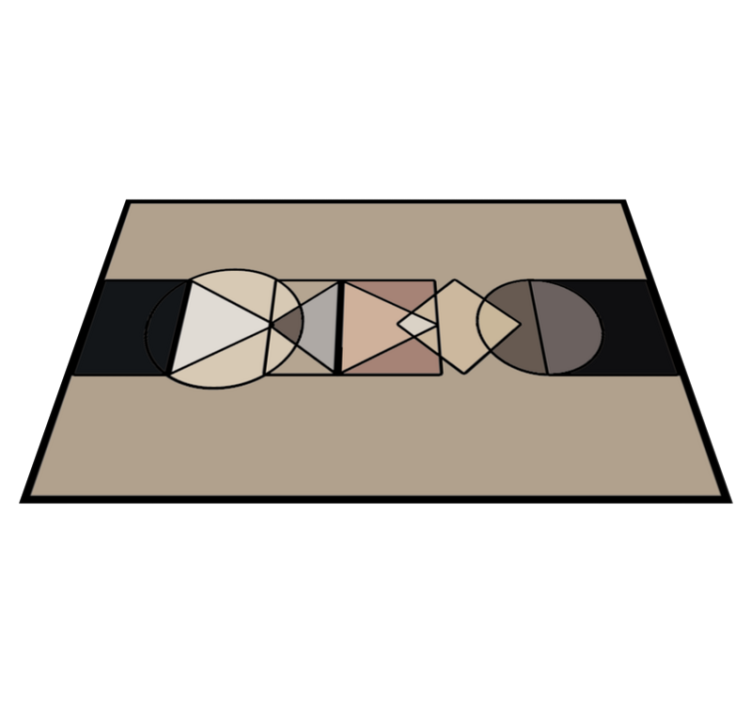 Vinyl Teppich geometrisch abstrakte geometrien - TenStickers