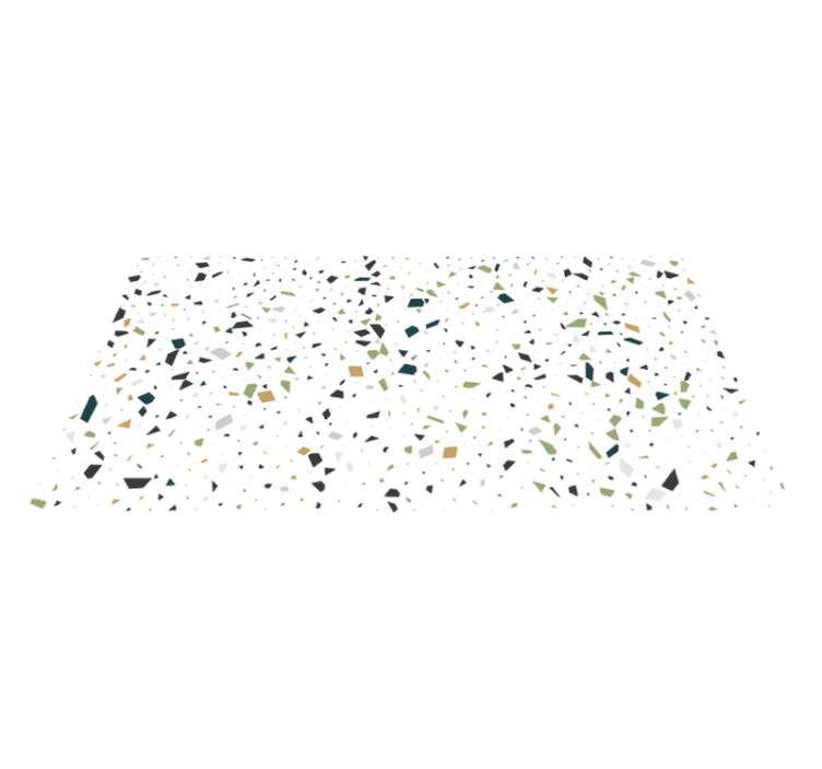 Vinyl Teppich Küche Geometrischer Formfleck - TenStickers