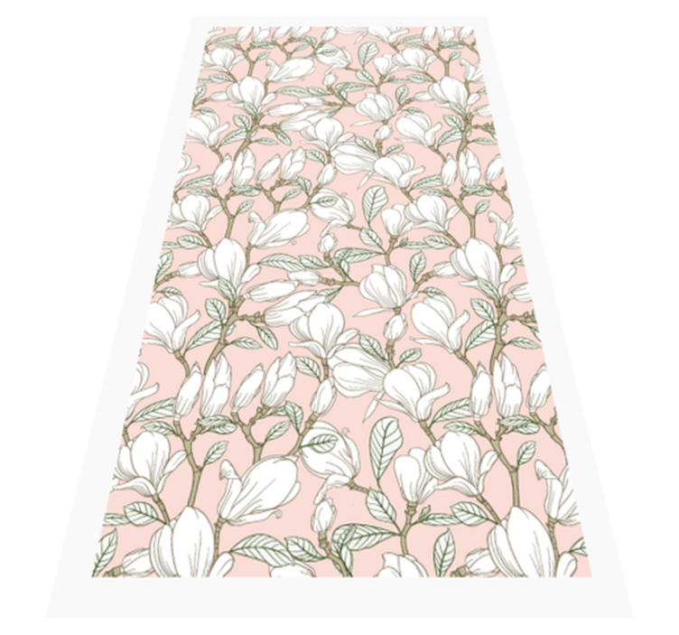 Vinyl Teppich Blumen blumenillustration - TenStickers