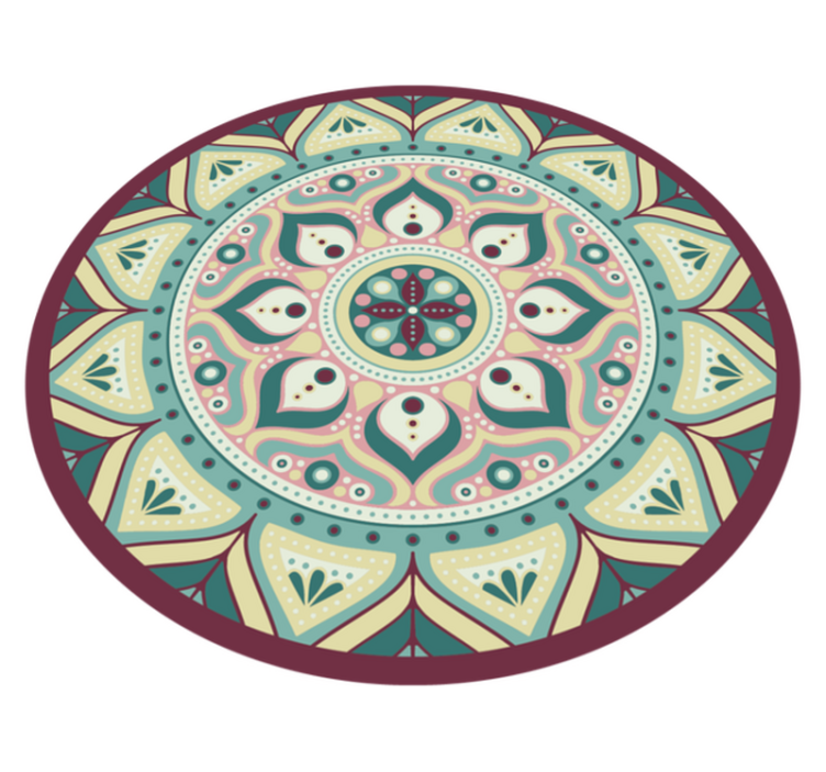 Vinyl Teppich Mandala mandala kreisförmiges design - TenStickers