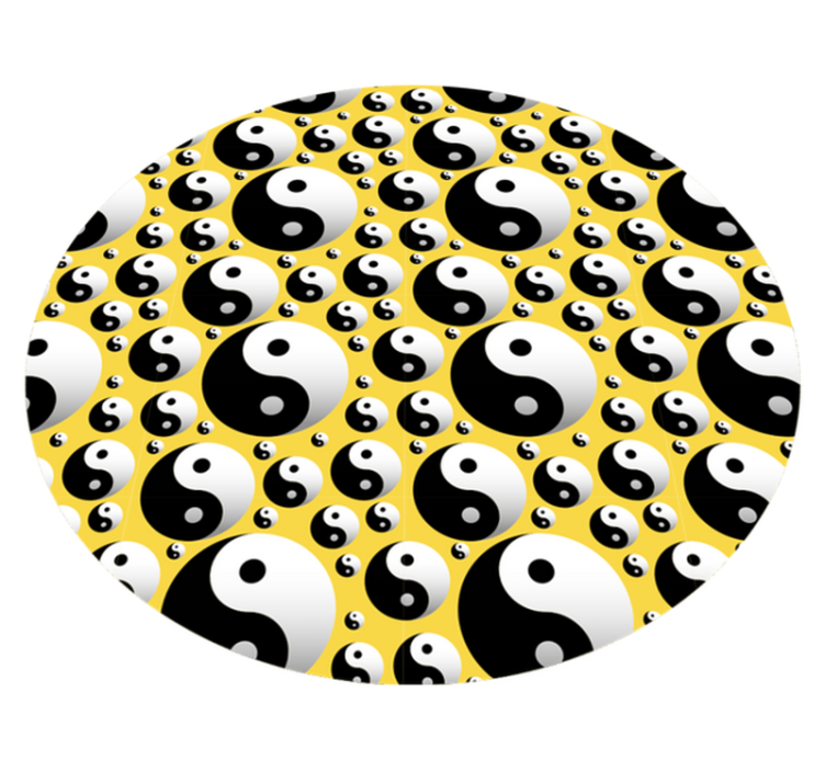 Vinyl Teppich Spiele yin yang harmonie - TenStickers