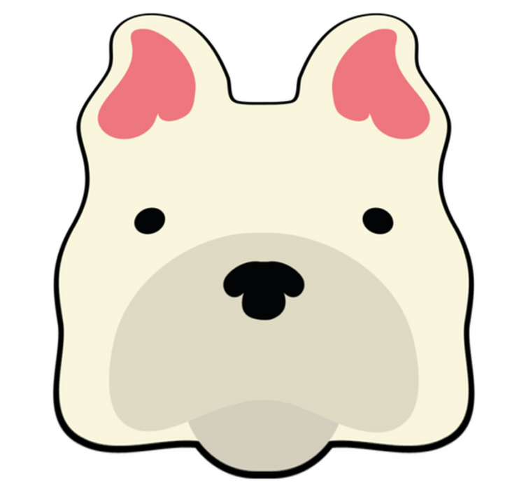 Vinyl Teppich Tiere süßes hundedekor - TenStickers