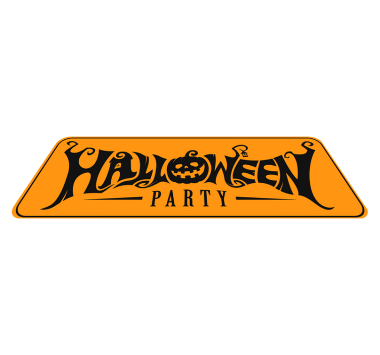 Vinyl Teppich Halloween festliches halloweenbanner - TenStickers