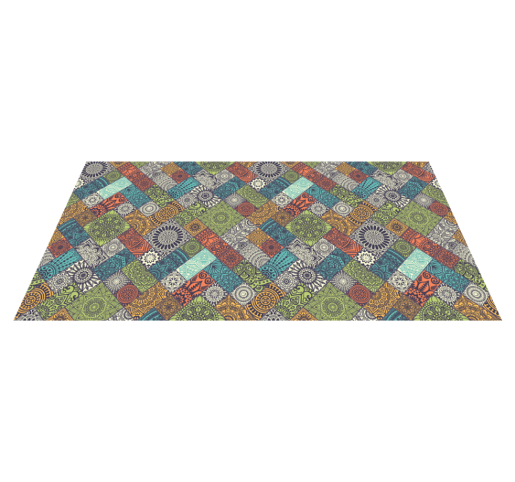 Vinyl Teppich Mandala mandala patchwork weg - TenStickers