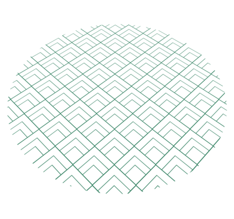 Vinyl Teppich geometrisch Überlagerung geometrischer linien - TenStickers