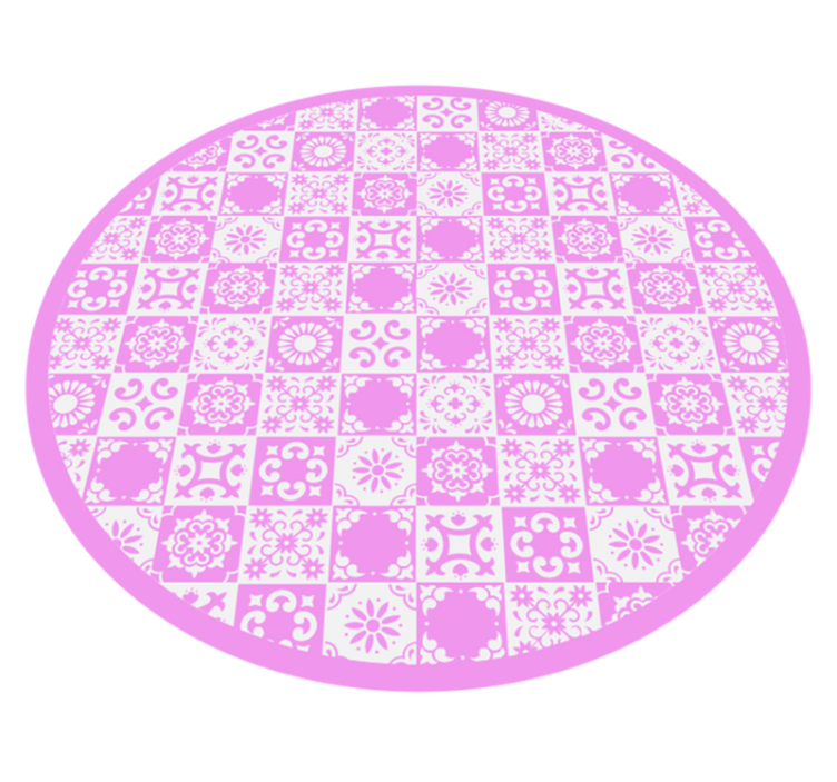 Vinyl Teppich Mandala mandala inspirierter kreis - TenStickers