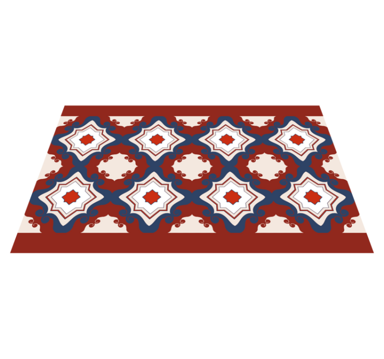 Vinylteppich Mosaik Rote vintage fliesen - TenStickers