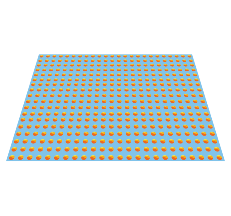 Vinylteppich Holzoptik sonnenschein orangen muster - TenStickers