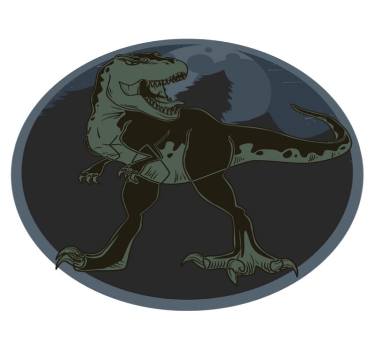 Vinyl Teppich Tiere dinosaurier-illustration - TenStickers