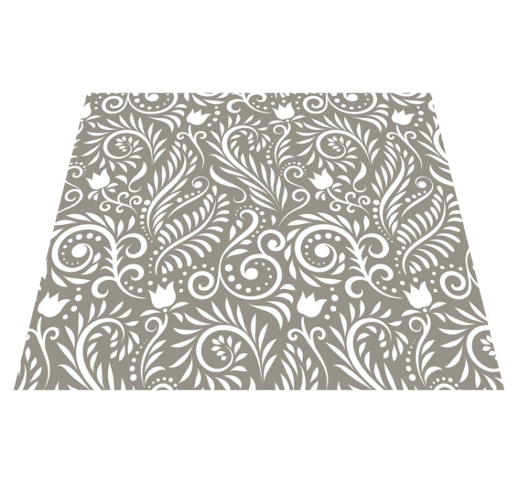 Vinyl Teppich Blumen paisley-eleganz - TenStickers