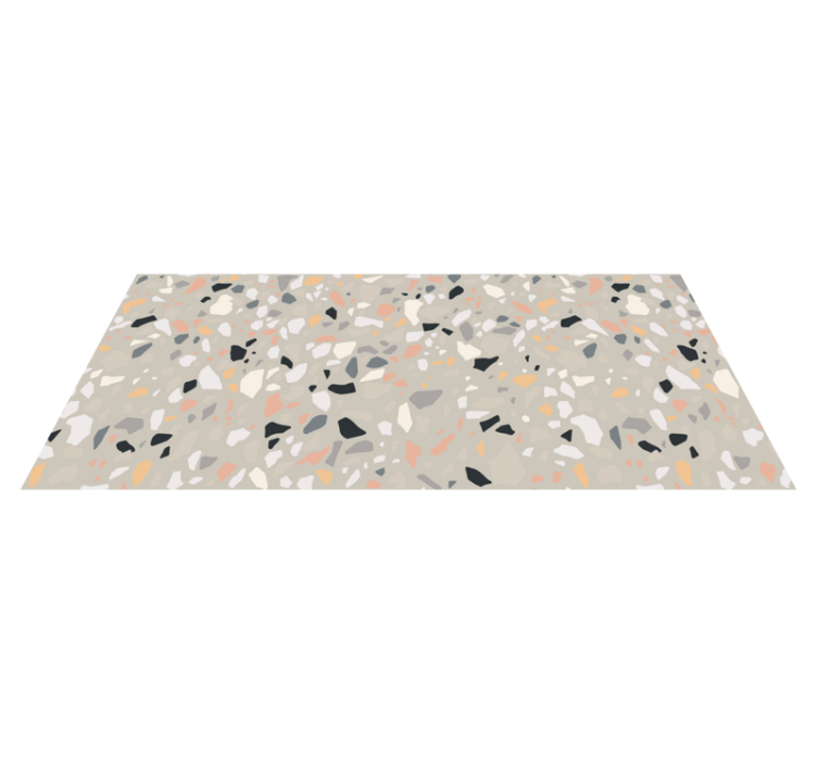 Vinylteppich Textur Beige terrazzo - TenStickers