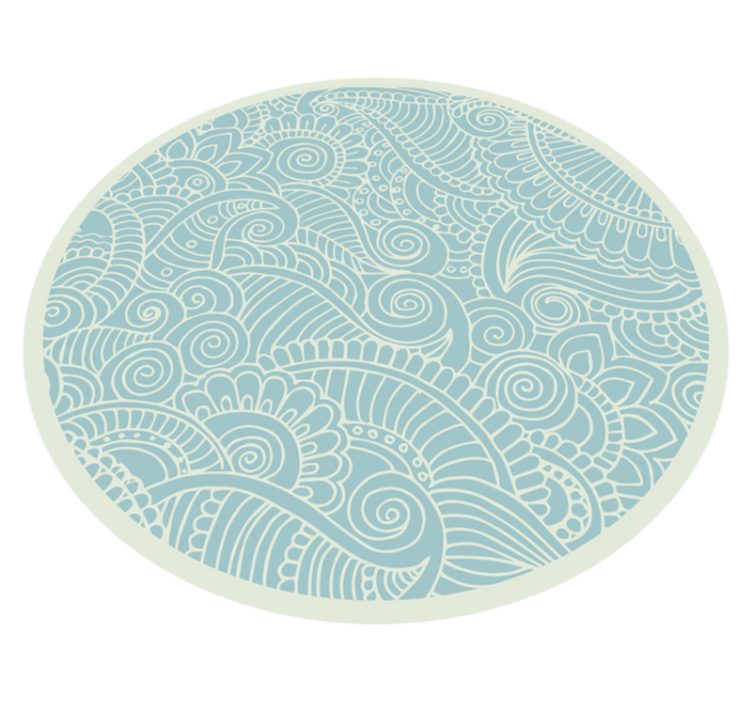 Vinyl Teppich Mandala wirbelndes mandala - TenStickers