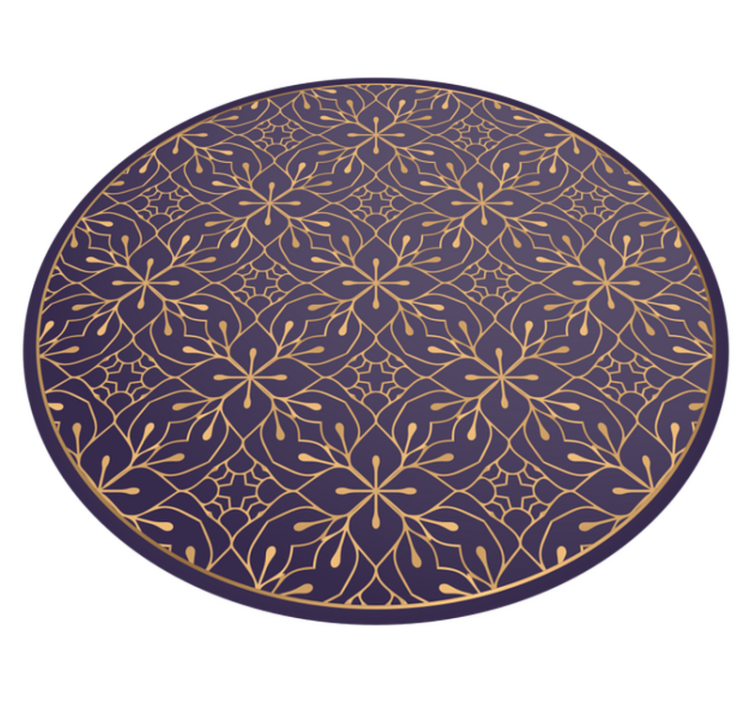 Vinyl Teppich Mandala mandala blumen eleganz - TenStickers