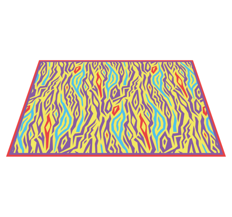 Vinyl Teppich geometrisch abstrakte zebrastreifen - TenStickers