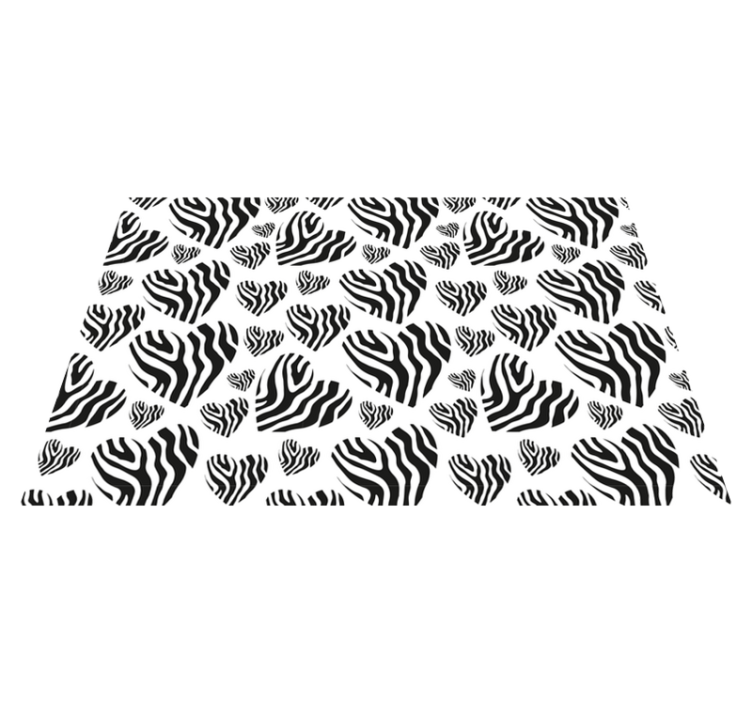 Vinyl Teppich Tiermuster zebrastreifenmuster - TenStickers