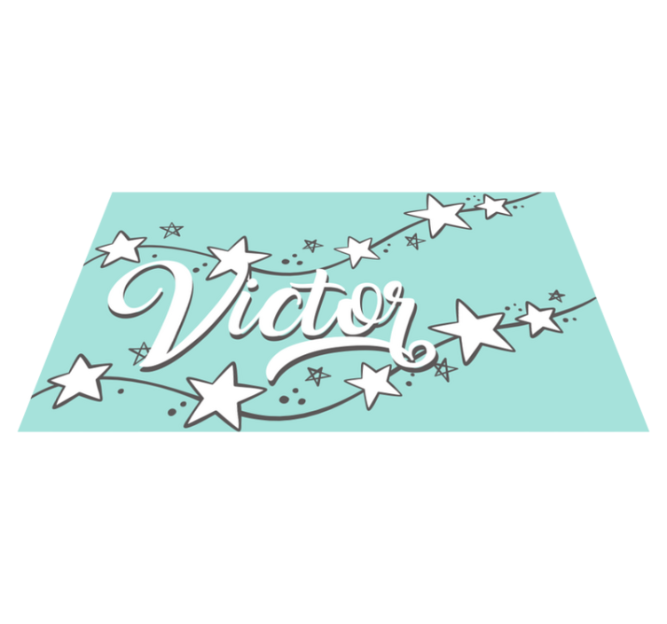 Vinyl Teppich mit Namen anpassbarer sternenstaub - TenStickers