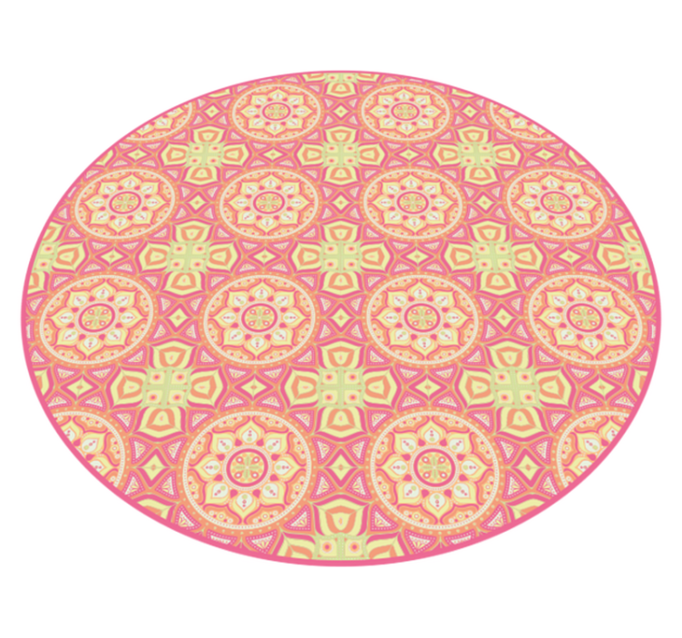 Vinyl Teppich Mandala mandala muster kreis - TenStickers