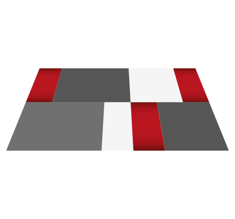 Vinyl Teppich minimalistisch minimalistische blöcke - TenStickers